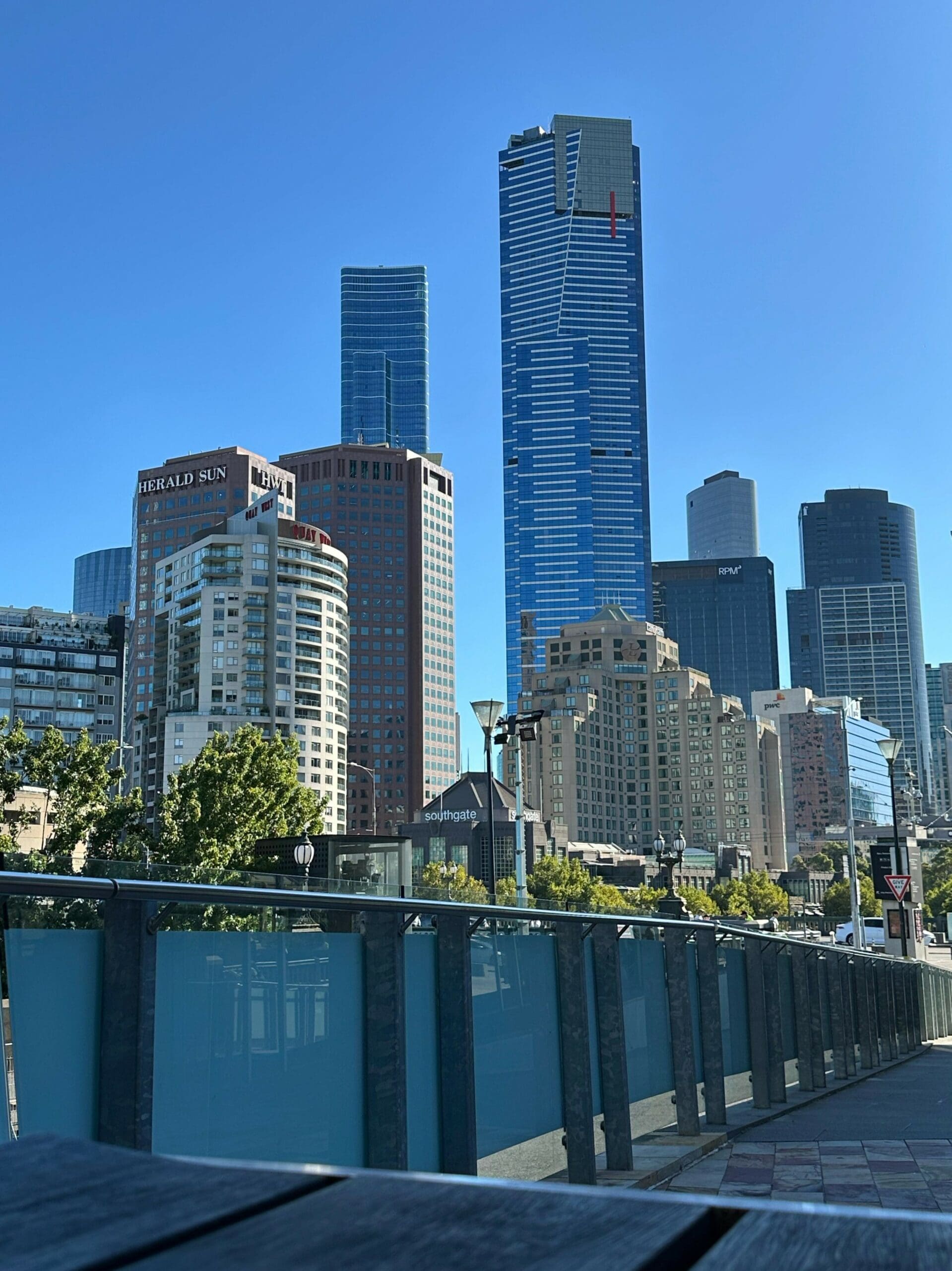 View of the Melbourne skyline