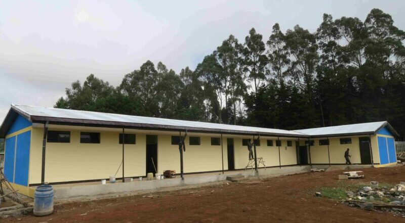 A newly built school block in Doko Kale