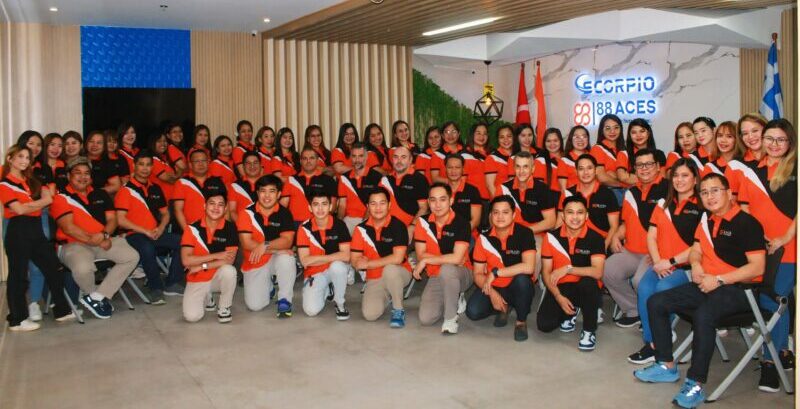 Paolo with his team in manila